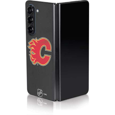 NHL Calgary Flames Distressed Galaxy Z Fold5 5G Skin